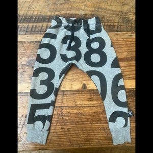 Nununu “Numbers” Harim pant 2-3t